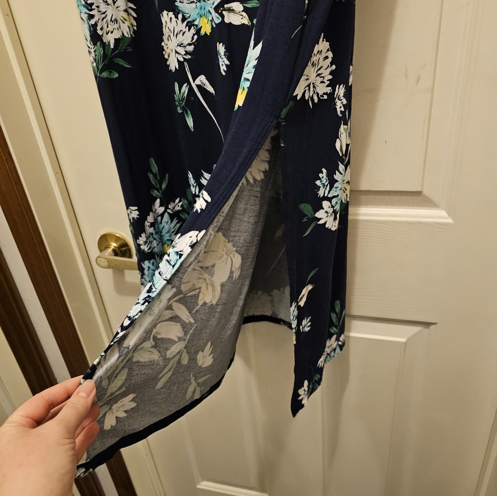 a.n.a. Navy Floral Print Women's Maxi Skirt - XXL - Picture 3 of 6